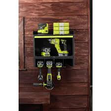 Steel 2 Shelf Wall Mounted Garage Cabinet 17 In W X 11 In H X 19 In D