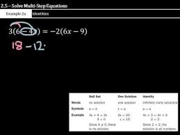 Solve Multi Step Equations