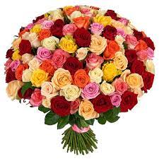 Акция! Розы Микс 51 шт. в Ташкенте - Купить с доставкой от 1300000 сум |  Интернет-магазин «Люблю цветы»