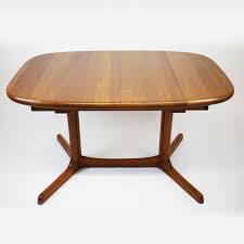 extendable teak oval dining table from