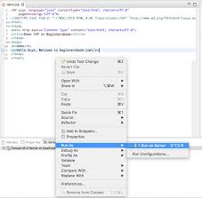 how to run jsp in eclipse ide using