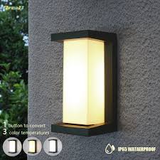 Light Control Exterior Wall Sconce Ip65 Waterproof Landscape Outdoor Led Porch Dimming Outdoor Lighting Fixtures Wall Lamp Oreab Led Outdoor Wall Lamps Aliexpress
