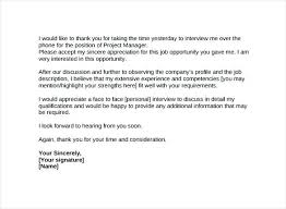 Job Interview Follow Up Email Template Sample Thank You Email
