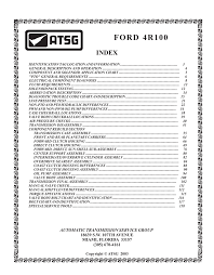 Ford 4r100 Manualzz Com