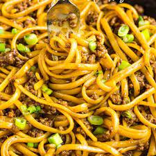 ground beef mongolian noodles call me pmc
