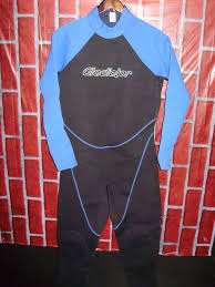 Full Body Mens Xl Wetsuit Gladiator Blue Black Superstretch