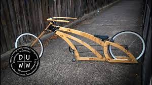 handmade wooden chopper bike