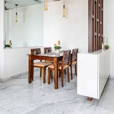 white marble floor tile design for