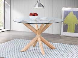 bella round dining table glass top