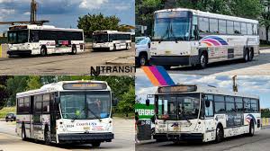 new jersey transit bus compilation at