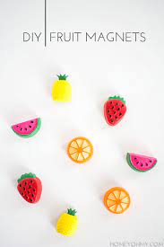 diy fruit magnets homey oh my