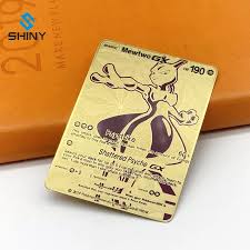 Once you are finished your card, you to the top menu of gimp, click file, and then click export. Pokemon Card Mewtwo Ex Gx Gold Fan Made Custom Metal Card Rare Buy Pokemon Gx Cards Pokemon Cards Gx Shiny Charizard Gx Cards Product On Alibaba Com