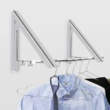 Aero w racks collapsible drying rack. Becko Folding Wall Mounted Clothes Hanger Clothes Drying Racks Clothes Hanging System For Space Saving 2 Packs Buy Online In Bahamas At Bahamas Desertcart Com Productid 56852935