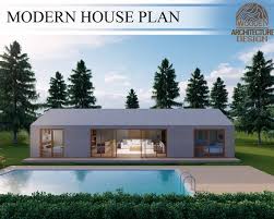 Modern House Plan 3 Bedroom 2 Bathroom