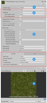 Use at your own risk! Unity Manual Texture Import Settings