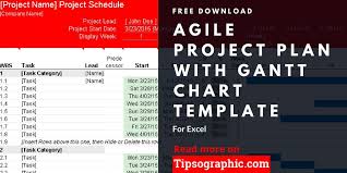 Agile Project Plan Template For Excel With Gantt Chart Free