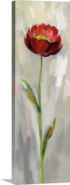 Single Stem Flower Ii Wall Art Canvas
