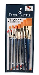 faber castell paint brush set flat