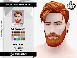 beard hair cc for handsome sims