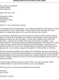 Awesome Collection of Example Cover Letter For Child Care Job Also     Compudocs us
