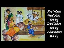 How To Draw Tamil Nadu Painting Tamil