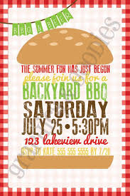 Backyard Bbq Invitation In 2019 Backyard Bbq Bbq Party