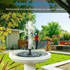 Bird Bath Solar Powered Fountain Water