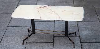 Italian marble center table created in honed ivory onyx designed by zaha hadid. Italian White Marble Coffee Table Italy 1950 Schlicht Designmobel