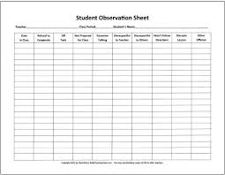 Individual Student Behavior Chart Printable These