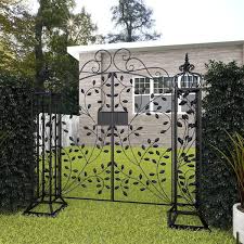 indoor outdoor scrollwork arched gate