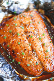 asian salmon in foil delicious