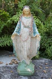 The Virgin Mary Statue Can Be Seen In
