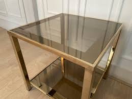 Gold Chrom Side Table From Belgo