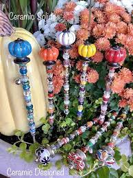 Pin On Garden Beaded Stakes