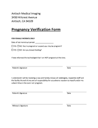 proof of pregnancy form fillable pdf