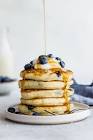 blueberry spelt pancakes