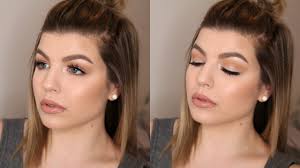 spring daytime glam makeup tutorial great for hooded eyes