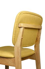monet dining chair natural with yellow