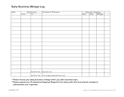 Travel Claim Form Template Expense Log Report Mileage