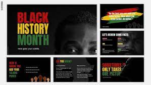 Black History Month Google Slides Powerpoint Template gambar png