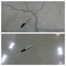 polished concrete floors shine