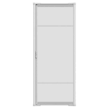 White Tall Retractable Screen Door