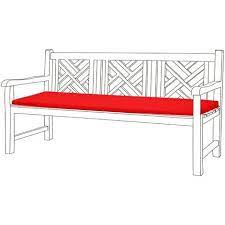 gardenista outdoor bench seat pads for