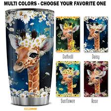 personalized giraffe tumbler giraffe