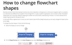 how to create a flowchart in word