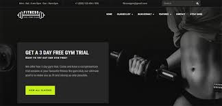 fitness gym template