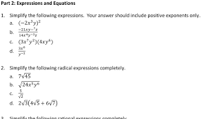 Expressions And Equations Simplify