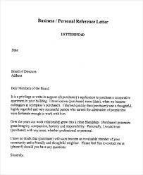 Business Reference Letter Templates Free Sample Example