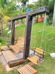 13 Ideas For Original Garden Swings