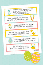 easter scavenger hunt with free